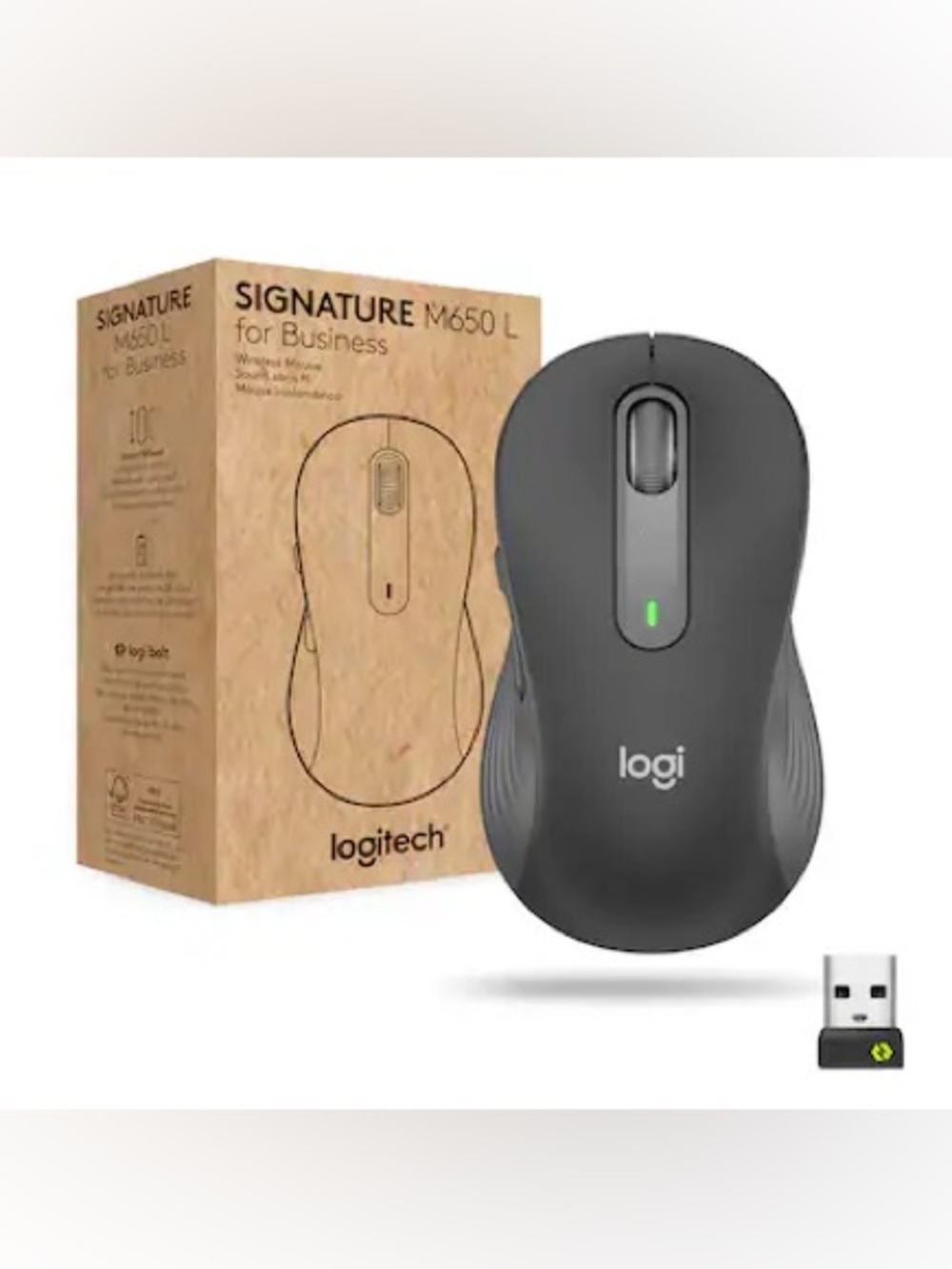 🆕 Logitech Signature M650 L Wireless Gaming Office Mouse Large Hands